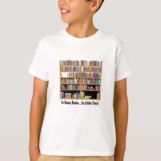 Zoveel boeken (aanpasbaar) t-shirt (Voorkant)