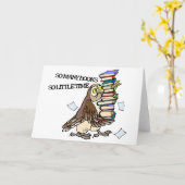 Zoveel boeken kaart (Gele Bloem)