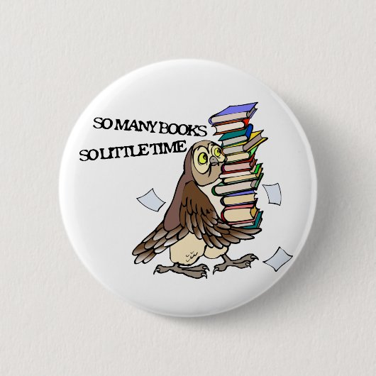 Zoveel boeken ronde button 5,7 cm (Voorkant)