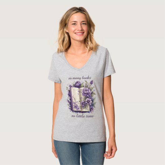 Zoveel boeken t-shirt (Voorkant volledig)