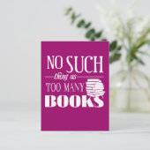 Zoveel boeken zijn er niet briefkaart (Staand voorkant)
