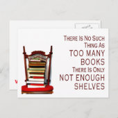 Zoveel boeken zijn er niet briefkaart (Voorkant / Achterkant)