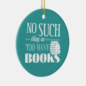 Zoveel boeken zijn er niet keramisch ornament (Rechts)