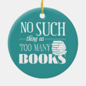 Zoveel boeken zijn er niet keramisch ornament (Achterkant)