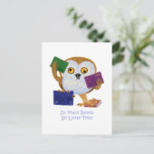 Zoveel boeken zo weinig tijd briefkaart (Staand voorkant)