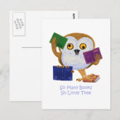 Zoveel boeken zo weinig tijd briefkaart (Voorkant / Achterkant)