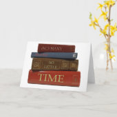 Zoveel boeken zo weinig tijd kaart (Gele Bloem)