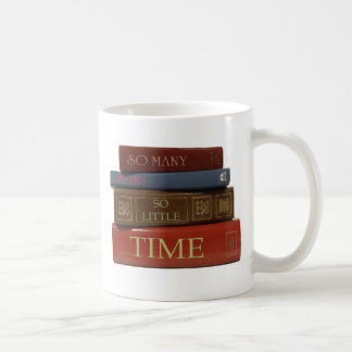 Zoveel boeken zo weinig tijd koffiemok