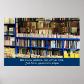 Zoveel boeken zo weinig tijd poster (Voorkant)