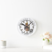 Zoveel boeken zo weinig tijd ronde klok (Huis)