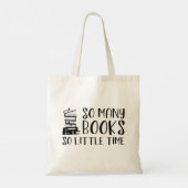 Zoveel boeken zo weinig tijd tote bag (Achterkant)