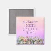 Zoveel boeken zo weinig tijdmagneet magneet (Voorkant / Achterkant)