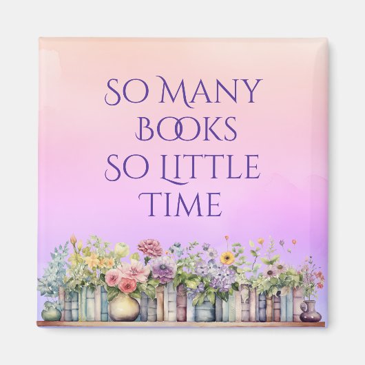 Zoveel boeken zo weinig tijdmagneet magneet (Voorkant)