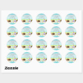 Zoveel cupcakes, zo weinig tijd!  Adressticker Ronde Sticker (Vel)