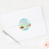 Zoveel cupcakes, zo weinig tijd!  Adressticker Ronde Sticker (Envelop)