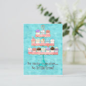 Zoveel cupcakes, zo weinig tijd! Cupcake Art Briefkaart (Staand voorkant)