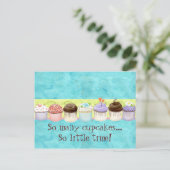 Zoveel cupcakes, zo weinig tijd! Cupcake Art Briefkaart (Staand voorkant)