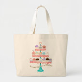 Zoveel cupcakes, zo weinig tijd! Cupcake Art Grote Tote Bag (Voorkant)