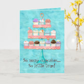 Zoveel cupcakes, zo weinig tijd! Cupcake Art Kaart (Gele Bloem)