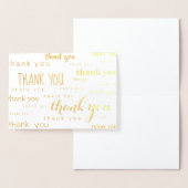 zoveel dank aan de goudfolie folie kaarten (Display)