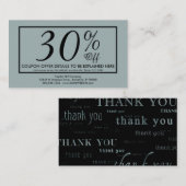 zoveel dank je wel coupon (Voorkant / Achterkant)
