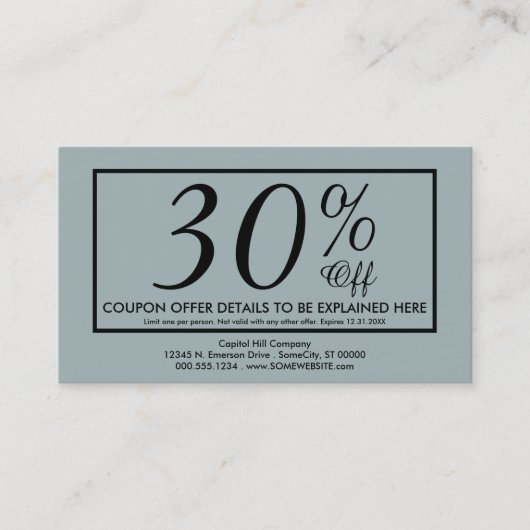 zoveel dank je wel coupon (Voorkant)