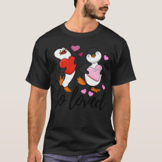 Zoveel geliefde pinguïncadeau t-shirt