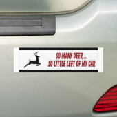 Zoveel herten... bumpersticker (Op auto)