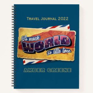 Zoveel illustratie van het World Travel Quote Notitieboek