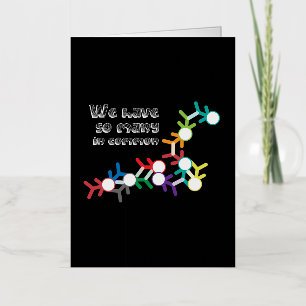 Zoveel in het algemeen soort donorgeschenk folie wenskaart