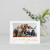 Zoveel joykaart - folie feestdagen briefkaart (Staand Voorkant)