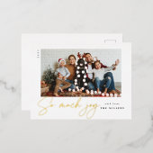 Zoveel joykaart - folie feestdagen briefkaart (Voorkant / Achterkant)