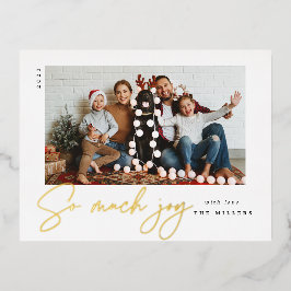 Zoveel joykaart - folie folie feestdagen briefkaart