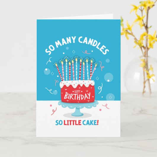 Zoveel kaarsjes verjaardag Kaart (Gele Bloem)