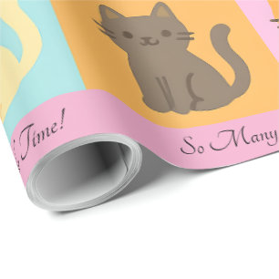 Zoveel katten, zo weinig tijd! cadeaupapier