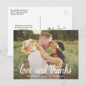 Zoveel liefde | Huwelijk Dank u Briefkaart (Voorkant / Achterkant)