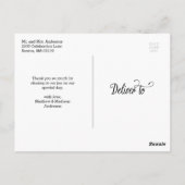 Zoveel liefde | Huwelijk Dank u Briefkaart (Achterkant)