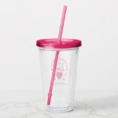 Zoveel liefdesbruiloft acryl drinkbeker (Achterkant)