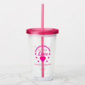 Zoveel liefdesbruiloft acryl drinkbeker (Voorkant)