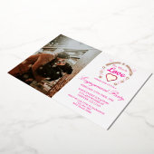 Zoveel liefdesbruiloft folie uitnodiging (Gedraaid)