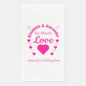 Zoveel liefdesbruiloft servet (Voorkant)