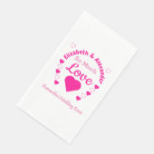 Zoveel liefdesbruiloft servet (Hoek)