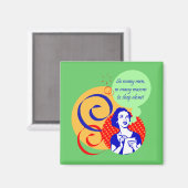 Zoveel Mannen magneet (Voorkant / Achterkant)