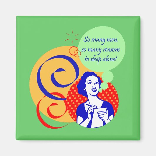 Zoveel Mannen magneet (Voorkant)