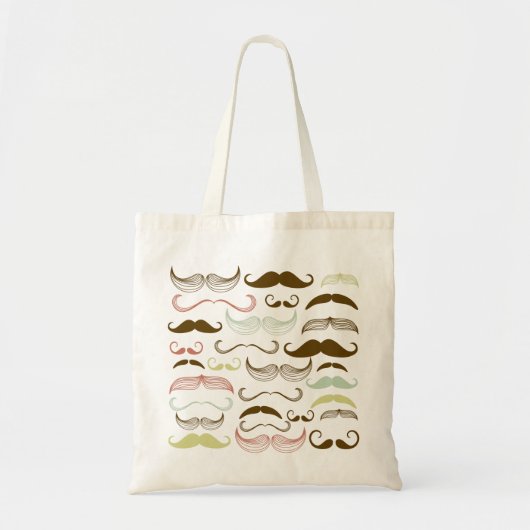 Zoveel Mustaches Tote Bag (Voorkant)