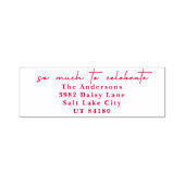 Zoveel om de kerstfeestdag te vieren  zelfinktende stempel (Design)