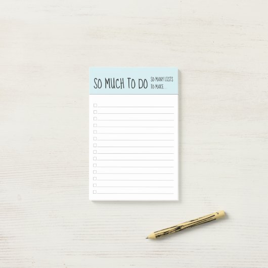 Zoveel om grappig te doen om lijst te maken post-it® notes (Op bureau)