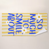 Zoveel om over te glimlachen badhanddoek (Badhanddoek)