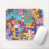 zoveel paden, Abstracte Mousepad Muismat (Met muis)