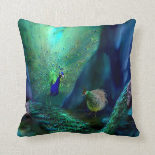 Zoveel 'Peacocks Art Designer Pillow' Kussen
